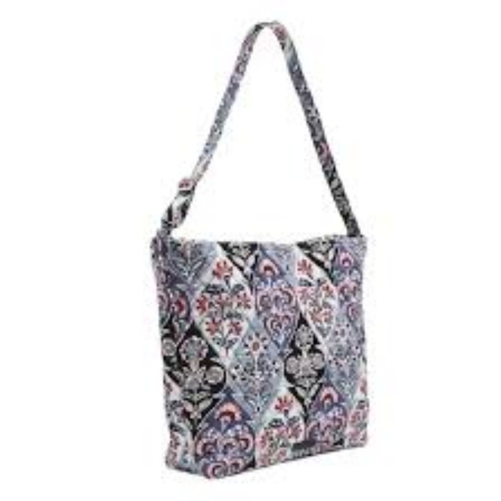 NWT Vera Bradley Oversized Hobo Shoulder Bag Ornate Blooms